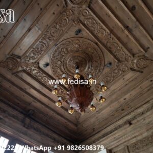 Wooden Ceiling Design Fall Ceiling Pop No-332