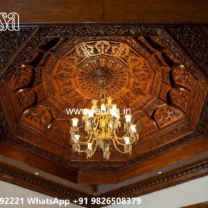 Wooden Ceiling Design Living Room Ceiling Design 2026 No-344