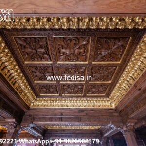 Wooden Ceiling Design Fiber Pop Design No-370