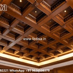 Wooden Ceiling Design Four Ceiling Pop No-375