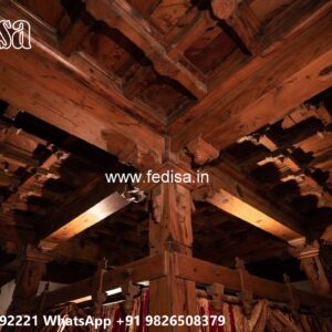 Wooden Ceiling Design 2 Fan Ceiling Design No-388