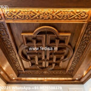 Wooden Ceiling Design Bedroom Modern Pop Plus Minus Design No-417