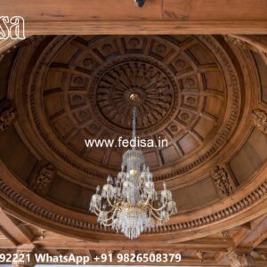 Wooden Ceiling Design Square False Ceiling Design No-528
