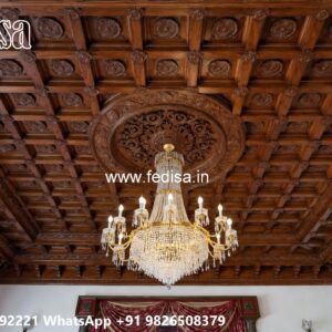 Wooden Ceiling Design Fall Ceiling Design For Hall With Two Fans 2026 No-538