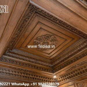 Wooden Ceiling Design False Ceiling Flower Design No-544