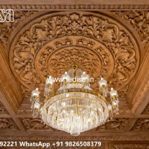 Wooden Ceiling Design Corner Pop Design No-553