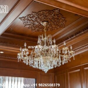 Wooden Ceiling Design Two Fan False Ceiling Design No-580