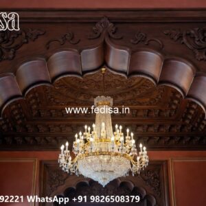 Wooden Ceiling Design Modern Pop Design For Hall No-612