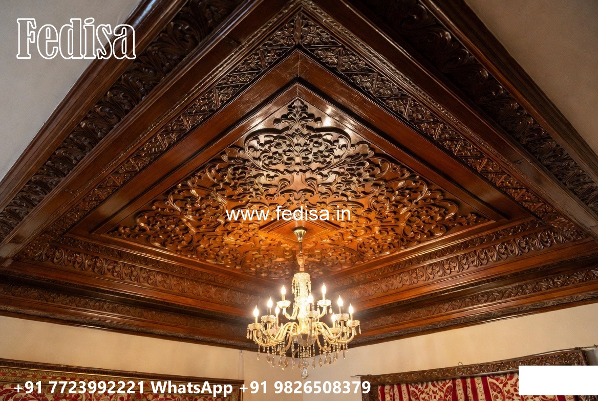 Wooden Ceiling Design Pooja Room False Ceiling No-624