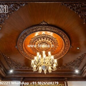 Wooden Ceiling Design Pop Jali Design No-655