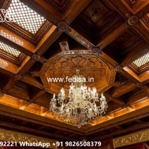 Wooden Ceiling Design Home Pop Design Hall No-658