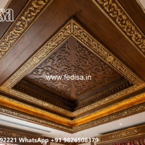 Wooden Ceiling Design Dining False Ceiling Design No-663