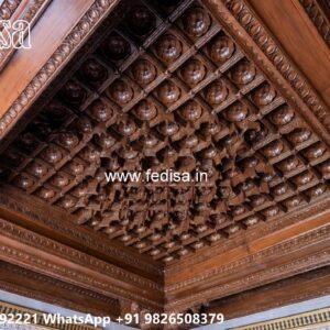 Wooden Ceiling Design Porch False Ceiling Design No-664