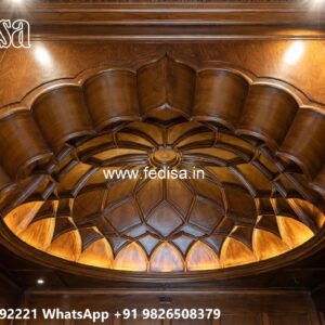 Wooden Ceiling Design Pop Ceiling Design For Hall With 2 Fans No-671