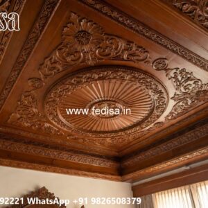 Wooden Ceiling Design Flower Ceiling Design For Hall No-677