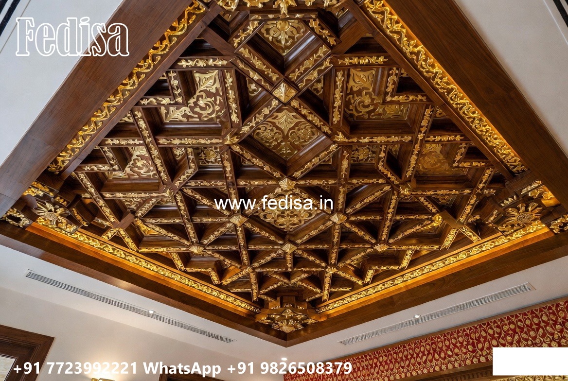 Wooden Ceiling Design Ceiling Flower Design Paint No-693