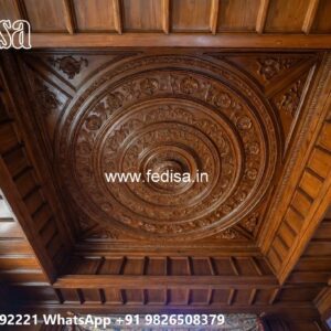 Wooden Ceiling Design Double Ceiling Design No-697