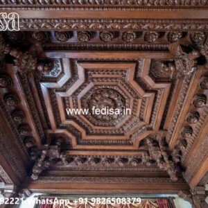 Wooden Ceiling Design Pop Design For Office Cabin No-723