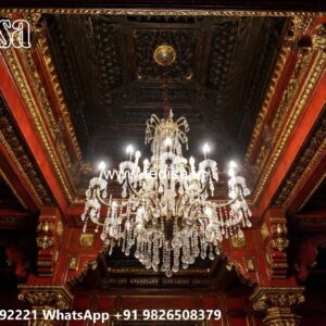 Wooden Ceiling Design Pop Flower Design For Hall No-728