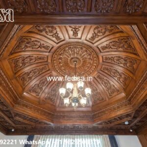 Wooden Ceiling Design Pop Plus Minus Design For Kitchen No-757