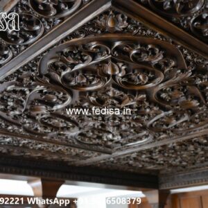 Wooden Ceiling Design Small Pooja Room False Ceiling Design No-783