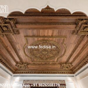 Wooden Ceiling Design Half Ceiling Design No-784