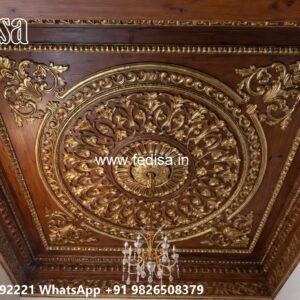 Wooden Ceiling Design Corridor False Ceiling No-818
