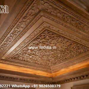 Wooden Ceiling Design Salon Ceiling Design No-820