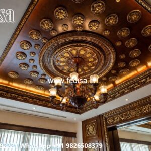 Wooden Ceiling Design Reception Ceiling Design No-852