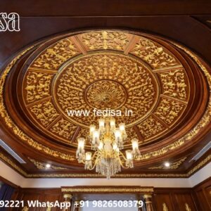 Wooden Ceiling Design False Ceiling Round Design No-890