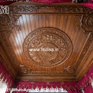 Wooden Ceiling Design Staircase Ceiling Design No-935