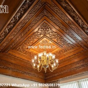 Wooden Ceiling Design Pop Design Plus Minus For Room No-968