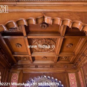 Wooden Ceiling Design Pop Design Plus Minus For Hall No-973