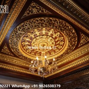 Wooden Ceiling Design Simple False Ceiling Design For Hall With Two Fans No-1005