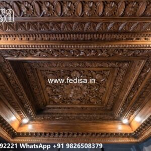 Wooden Ceiling Design New Pop Design For Hall No-1020