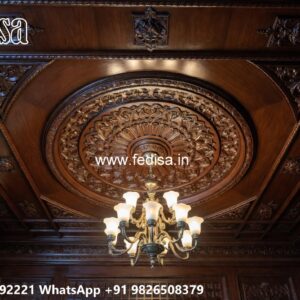 Wooden Ceiling Design Living Room False Ceiling Design With Fan No-1034