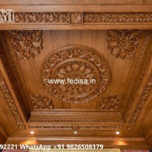 Wooden Ceiling Design Classic False Ceiling Design No-1056