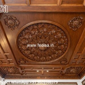 Wooden Ceiling Design Gypsum Decor Design No-1062