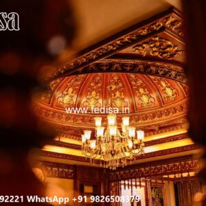 Wooden Ceiling Design Mandir False Ceiling Design No-1078