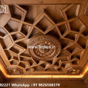 Wooden Ceiling Design Triangle Ceiling Design No-1111