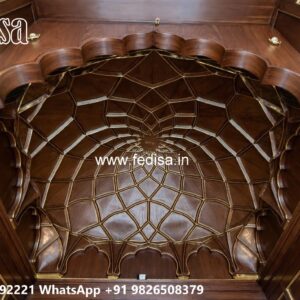 Wooden Ceiling Design Pop Border Patti No-1122