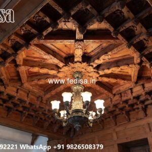 Wooden Ceiling Design Roof Pop Design Color No-1128