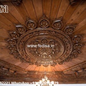 Wooden Ceiling Design Puja Room False Ceiling Design No-1134