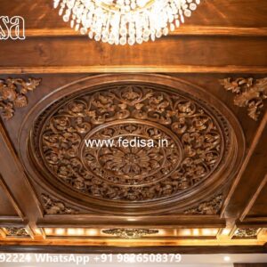Wooden Ceiling Design Pop Design For Passage No-1137