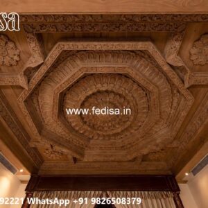 Wooden Ceiling Design Pop Ceiling Led Light Design No-1138