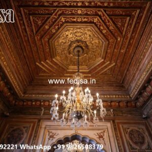 Wooden Ceiling Design Pop Ceiling Flower Design Price No-1181