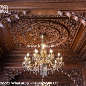 Wooden Ceiling Design Gipson Pop Design No-1183