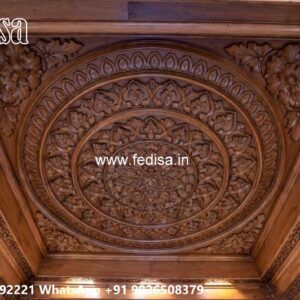 Wooden Ceiling Design Simple Ceiling Flower Design No-1185