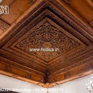 Wooden Ceiling Design Pop Flower Design For Ceiling No-1229