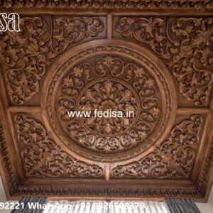 Wooden Ceiling Design Wall Putty Design On Ceiling No-1325